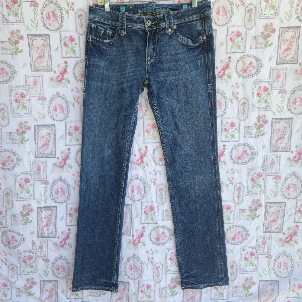 Sang Real Women's‎ Only the Chosen Low Rise Boot Cut Blue Jeans Size 31 Slim